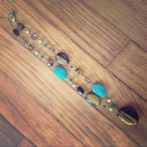 Turquoise stone necklace