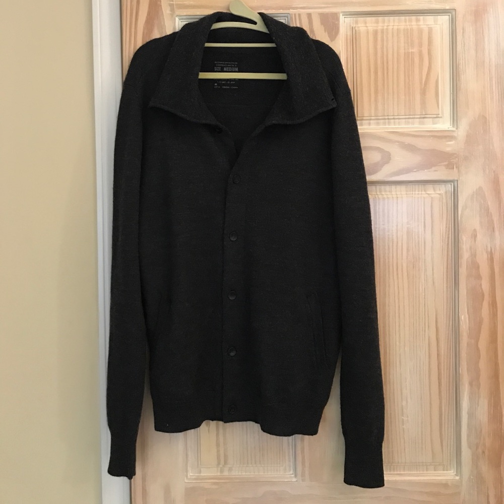 All Saints Spitalfields Men's Merino Wool Cardigan
