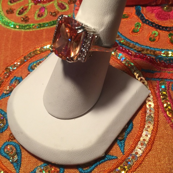 Cognac Quartz Crystal Ring ! - Picture 4 of 5