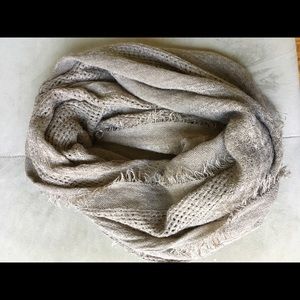 Beautiful, warm tan infinity scarf