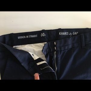 Gap navy blue khaki pants