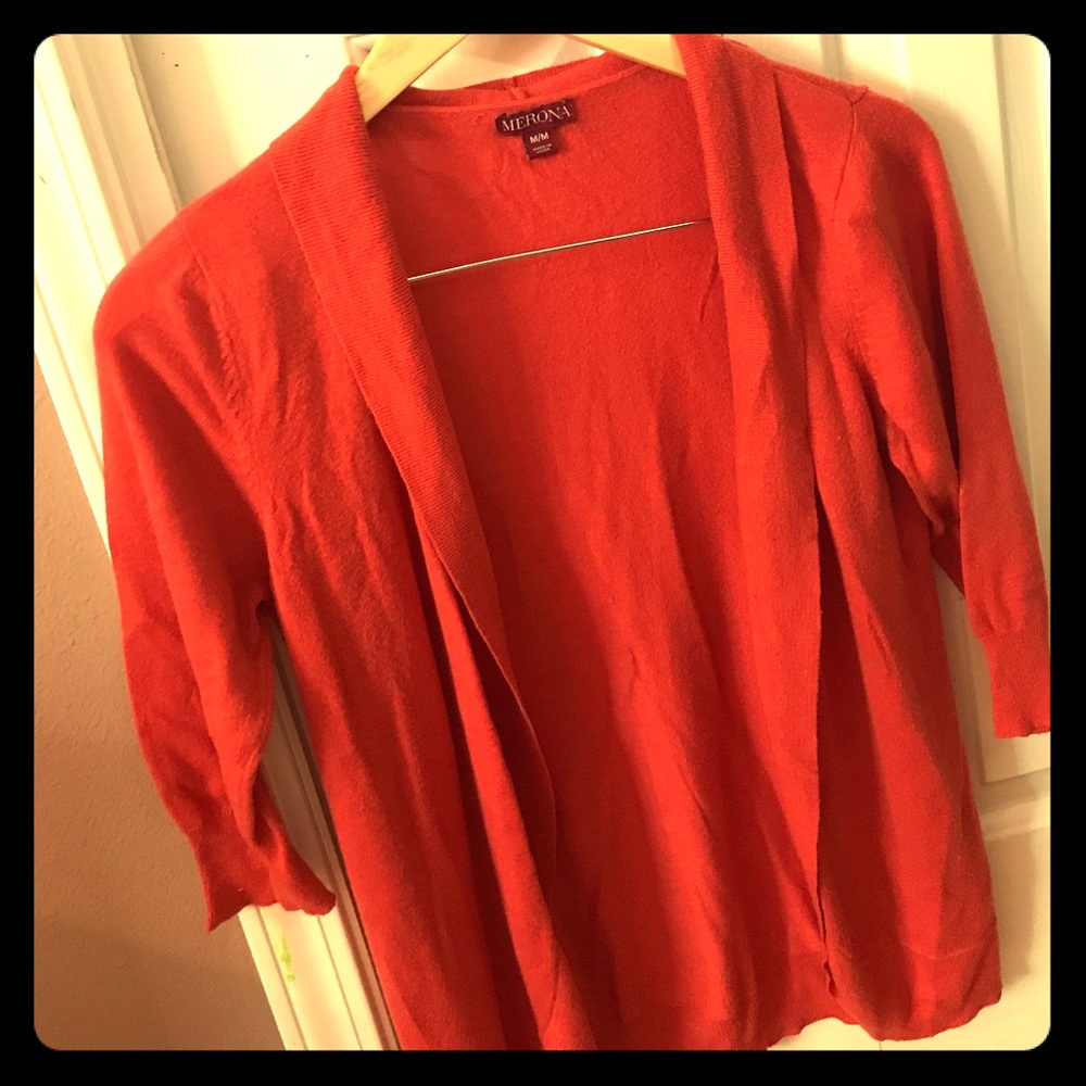 Merona orange sweater