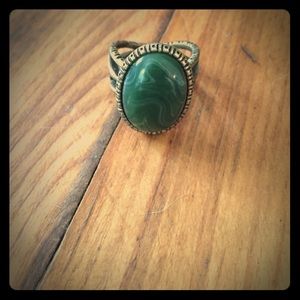 Jade colored ring