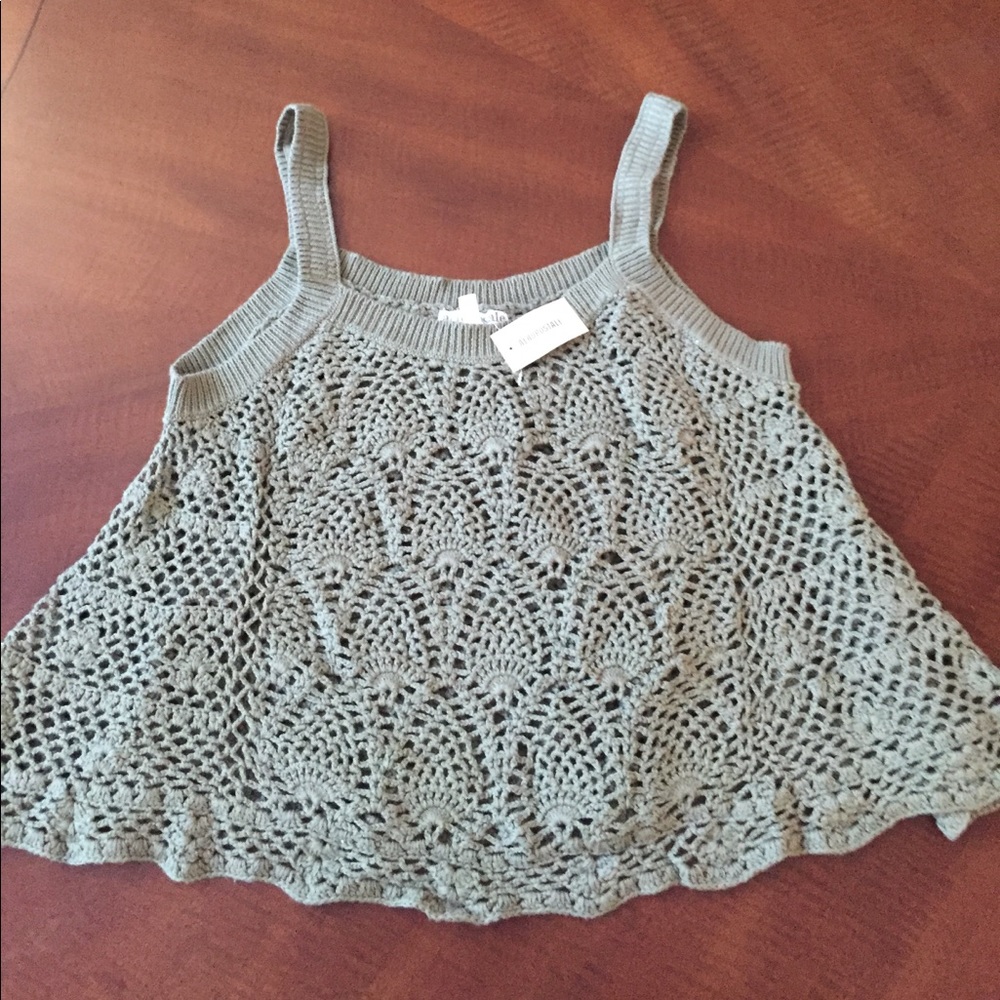 Aeropostale Crochet Flowy Tank Top