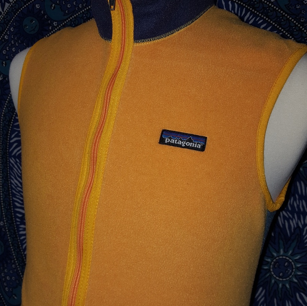 Patagonia Mens/Womens Sz Small Yellow / Light Blue