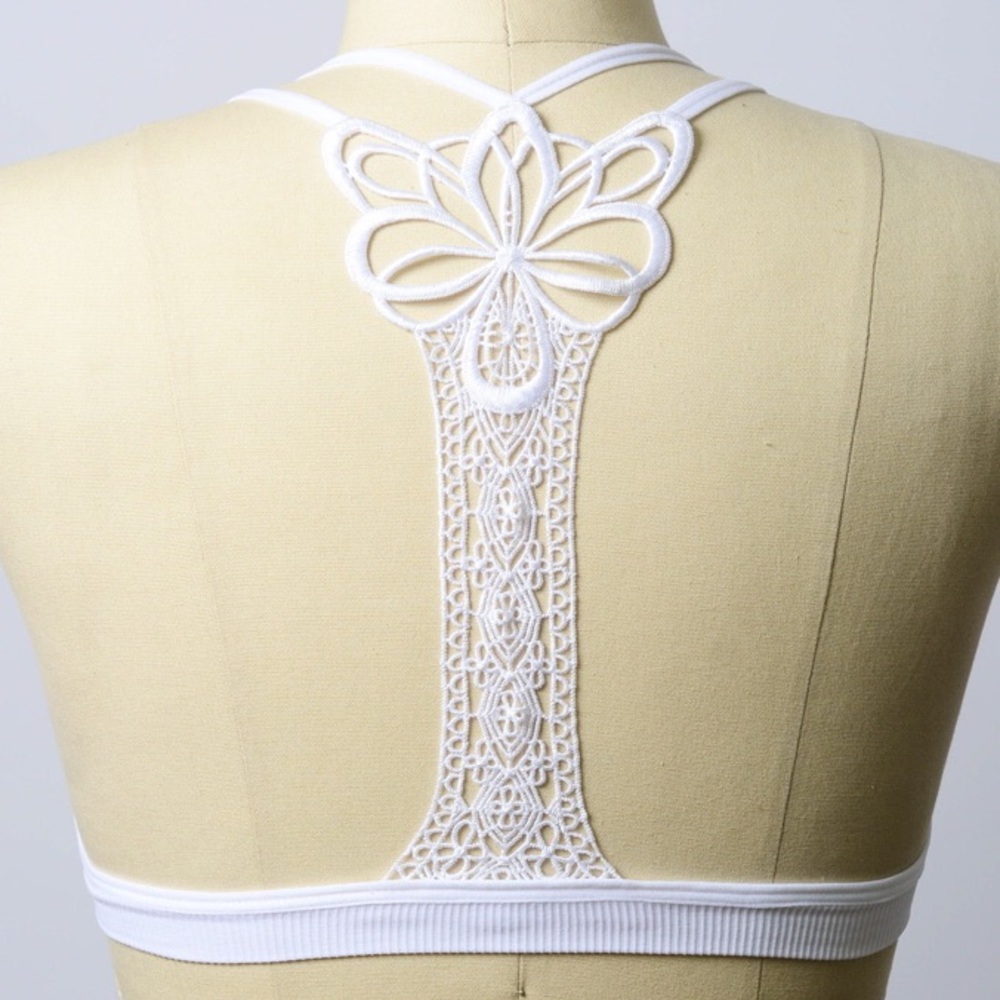 Appliqué racerback bralette. - Picture 5 of 6