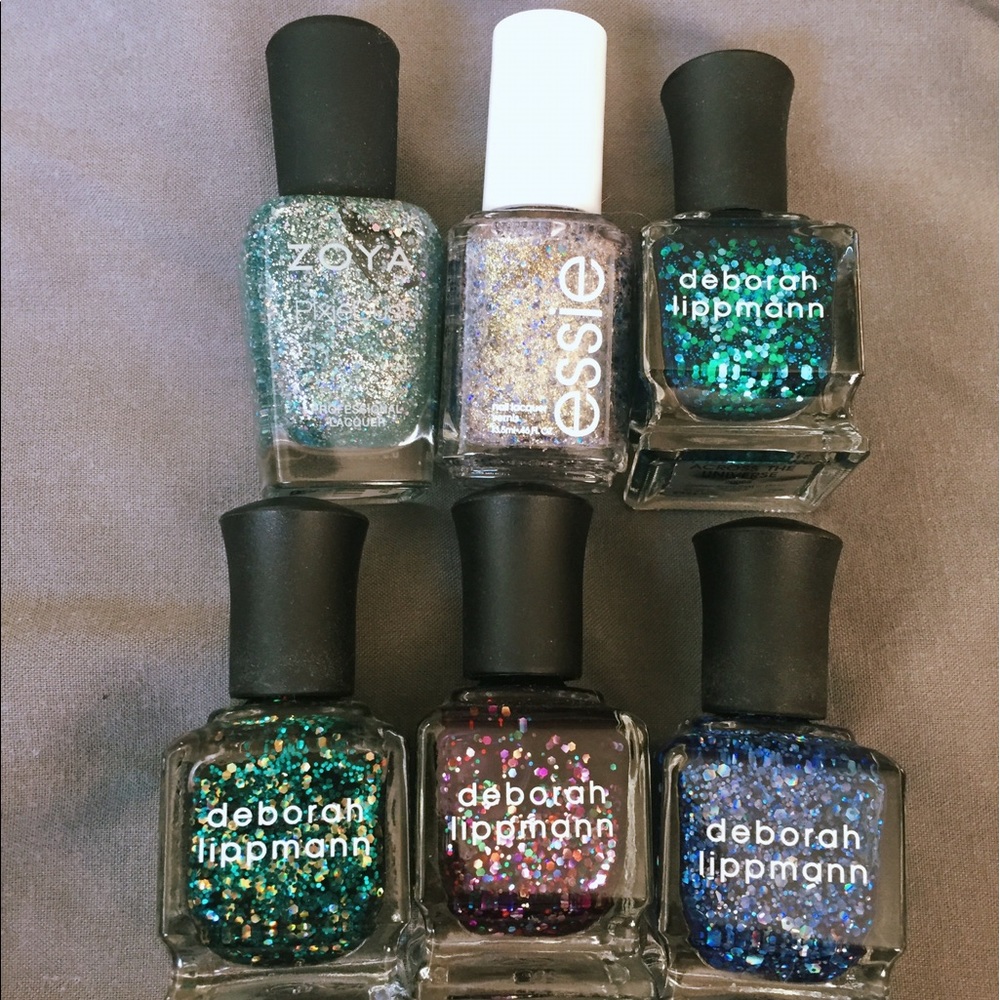 ZOYA, ESSIE, DEBORAH LIPPMANN (glitter bundle)