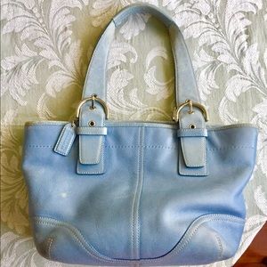 Blue coach bag
