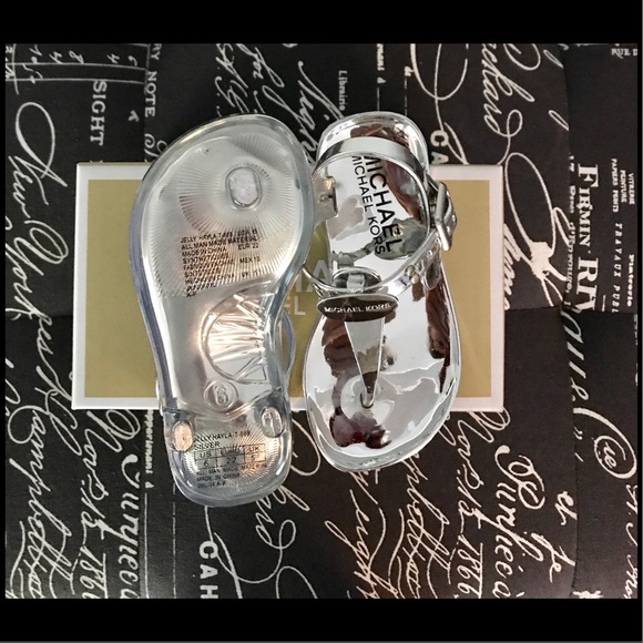 💥FIRM💥NIB!! MK Toddler T-Strap Jelly Sandals - Picture 3 of 4