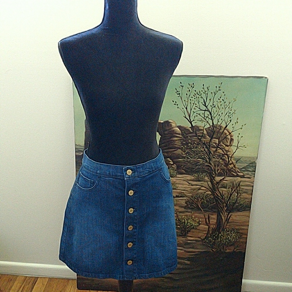 Denim skirt Express