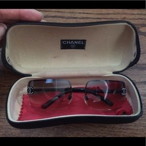 Black Chanel sunglasses
