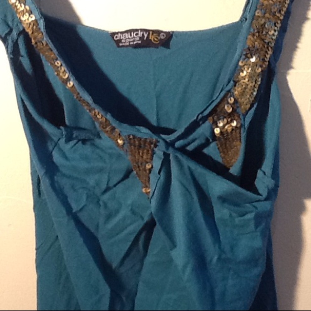 Chaudry Teal Top