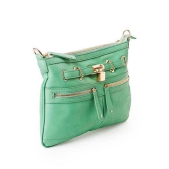 Francesca's Mint Crossbody Handbag - Picture 2 of 2