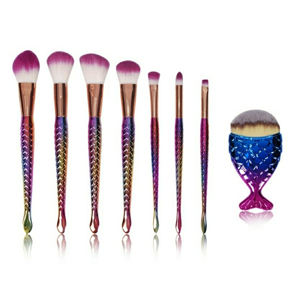 Mermaid Fish Makeup Brush Set
