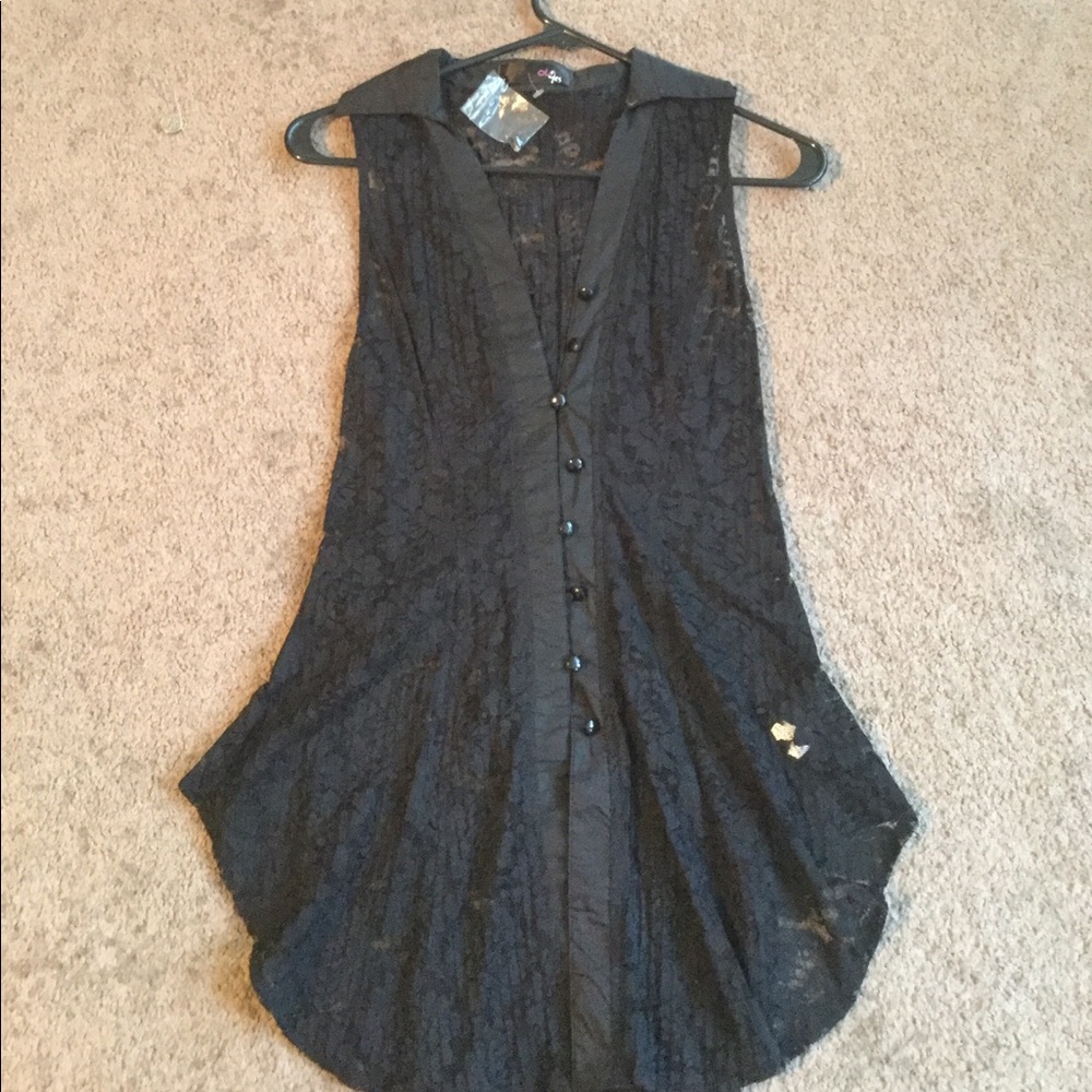 Black lace top
