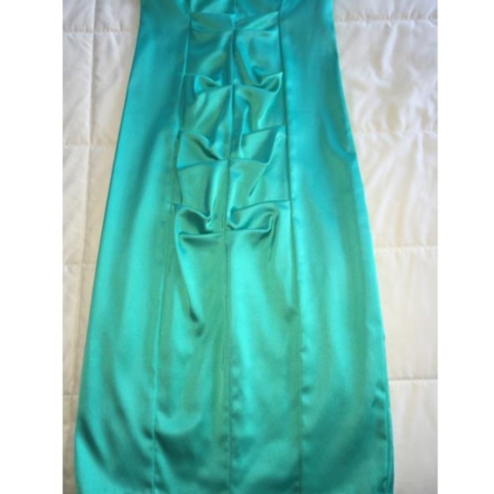 Cache Teal Cocktail Dress - Picture 4 of 7