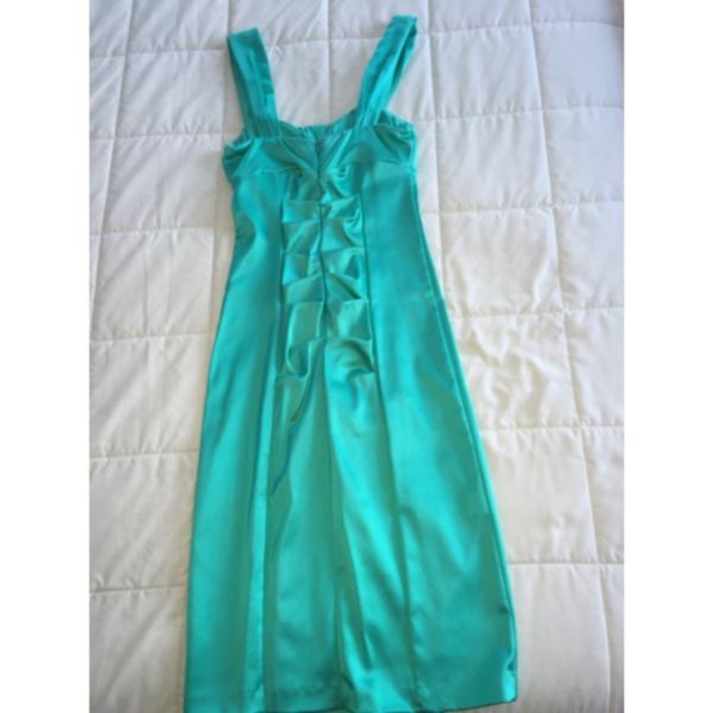 Cache Teal Cocktail Dress - Picture 5 of 7