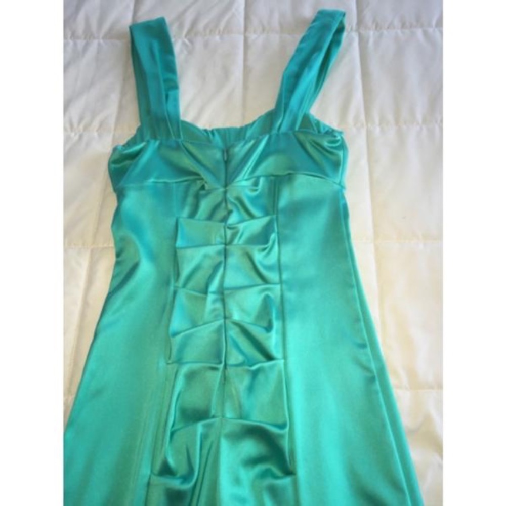 Cache Teal Cocktail Dress - Picture 6 of 7