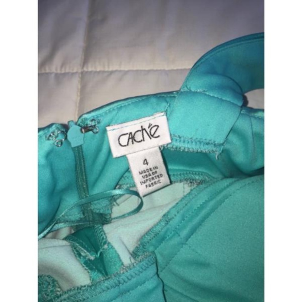 Cache Teal Cocktail Dress - Picture 7 of 7