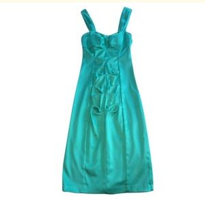 Cache Teal Cocktail Dress