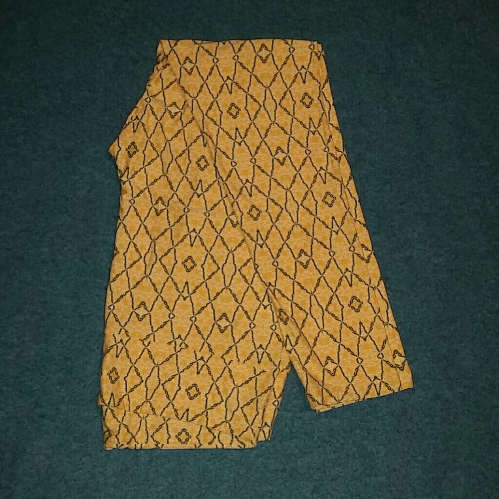 LuLaRoe TC Leggings,  gold, yellow, hunter green