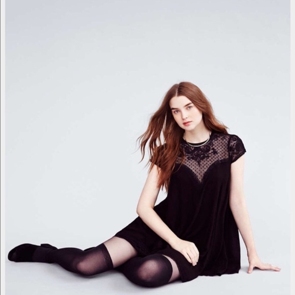 Urban Outfitters Kimchi Blue Lace Dress in Black