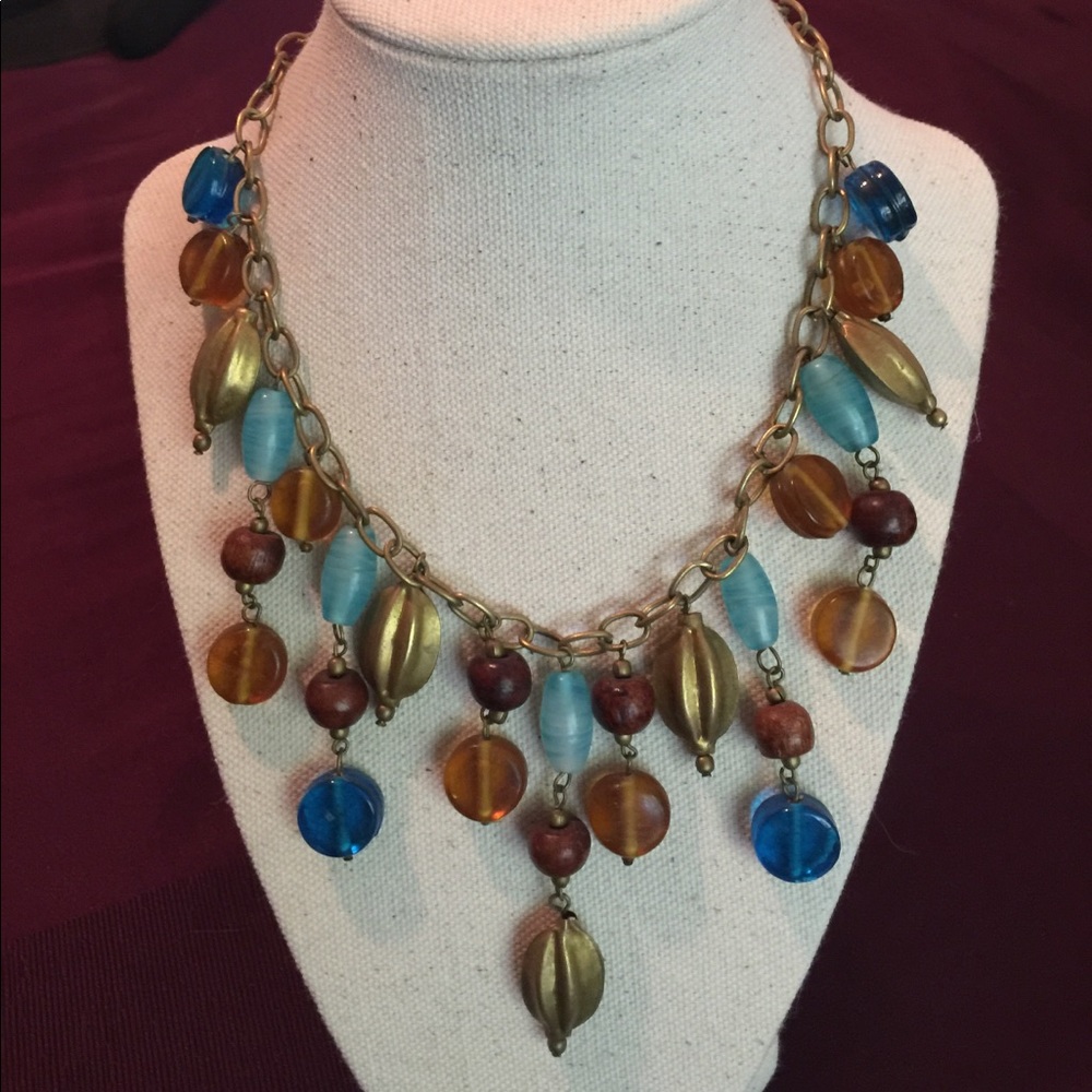 Mediterranean jeweled necklace from the Greece.