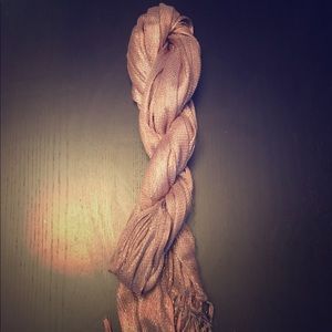 Purple and silver scarf