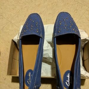 Clarks Dunbar Hamden Blue loafer