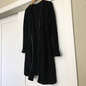 Black knit cardigan