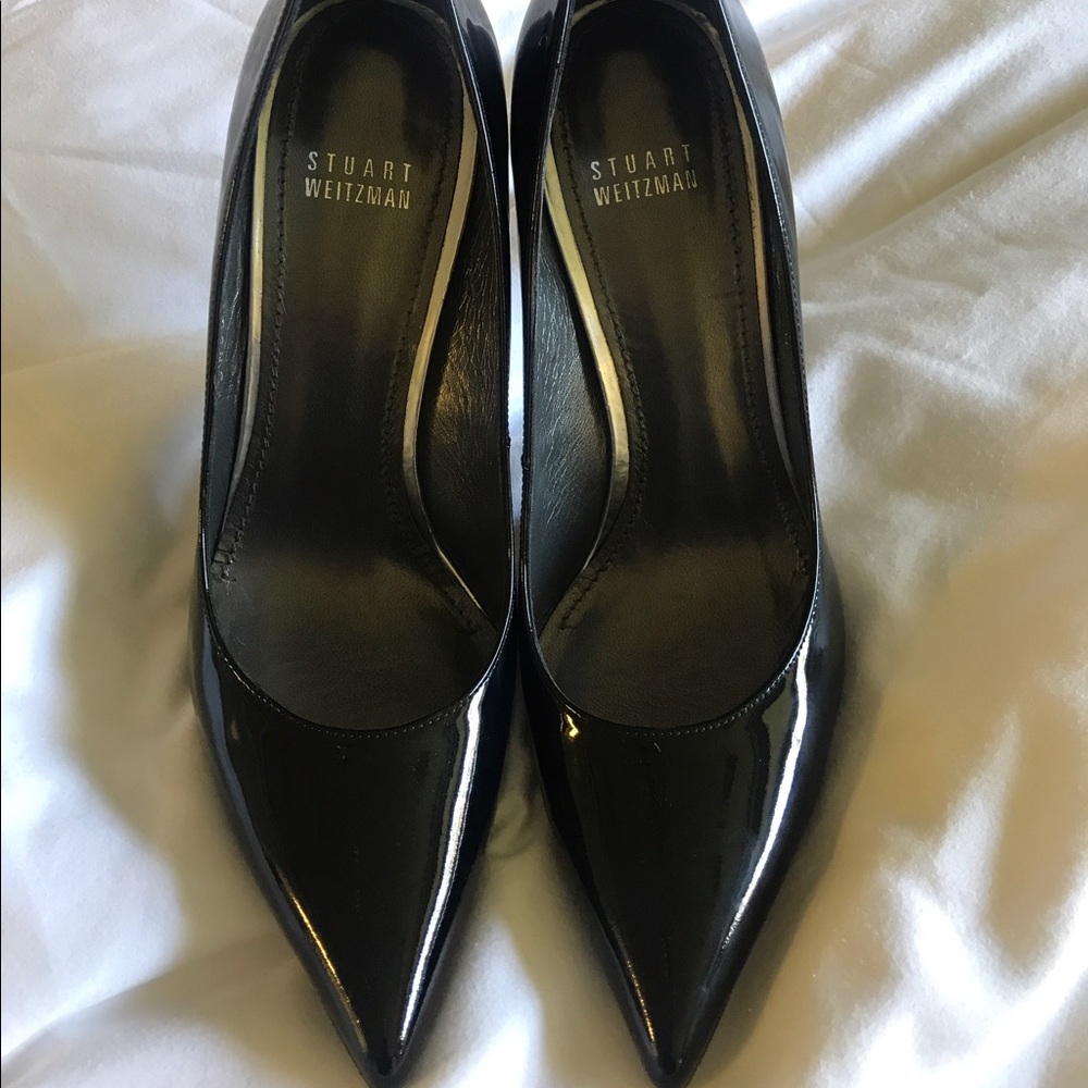 Stuart Weitzman Black Patent Heels