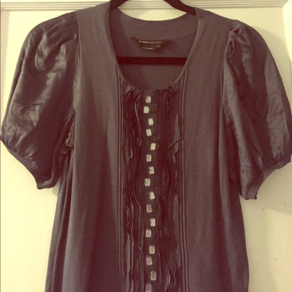 BCBG charcoal gray dress
