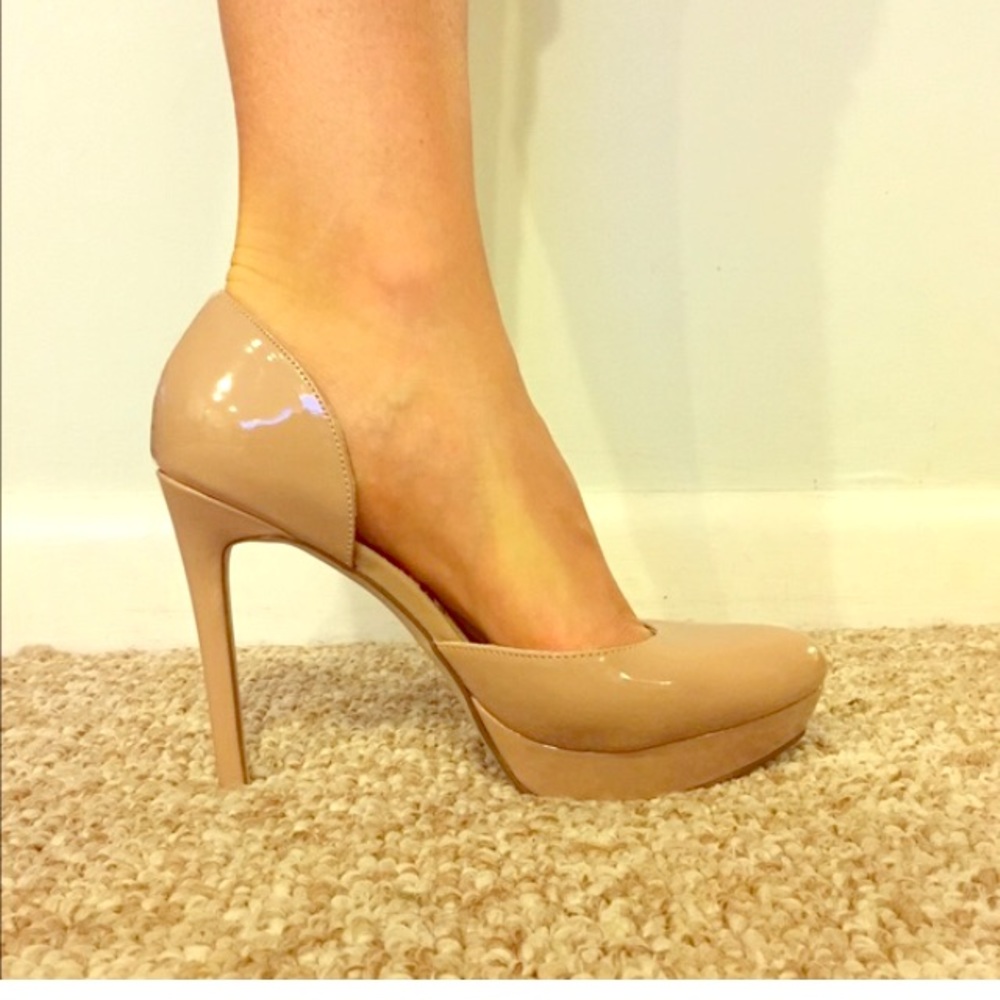 Madden girl nude heels size 8.5