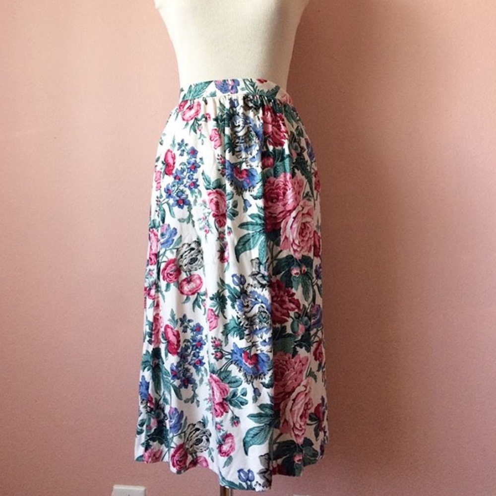 Vintage floral skirt
