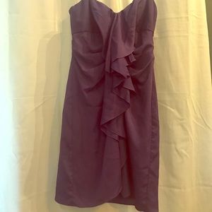 BCBG Maxazria Purple Strapless Dress