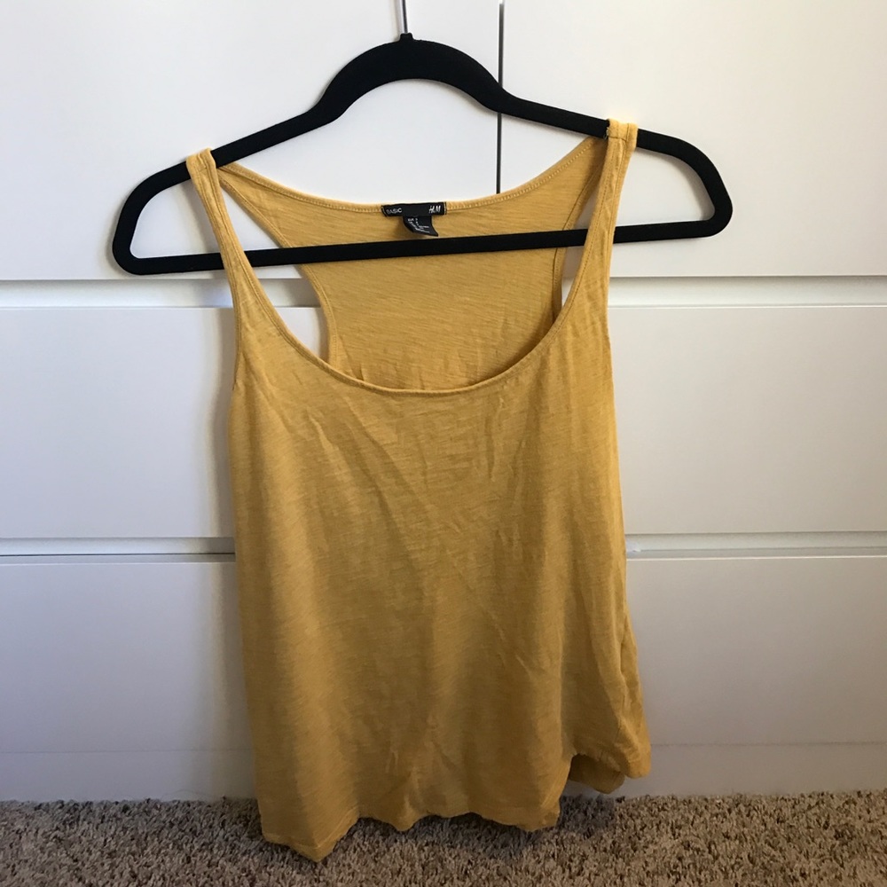 S YELLOW H&M TANK TOP