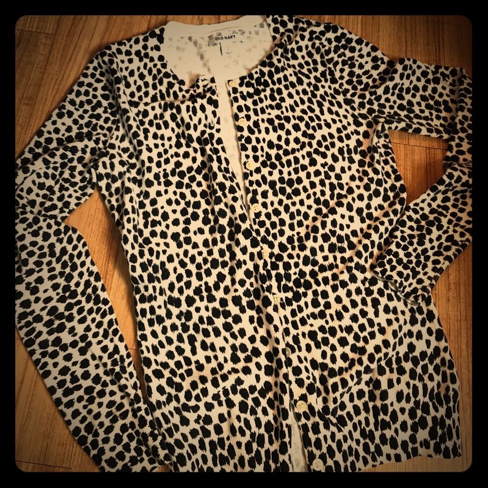 Leopard print old navy sweater