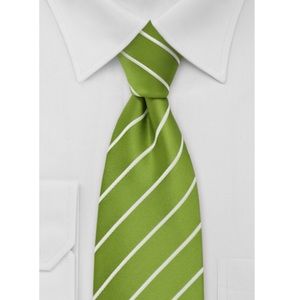 ▪️NWOT Chartreuse Green Striped Necktie