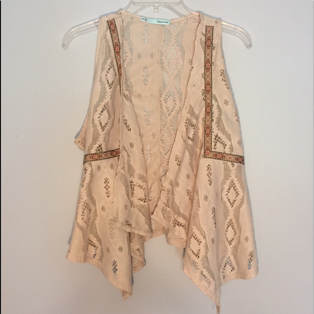Tan Lacey Vest