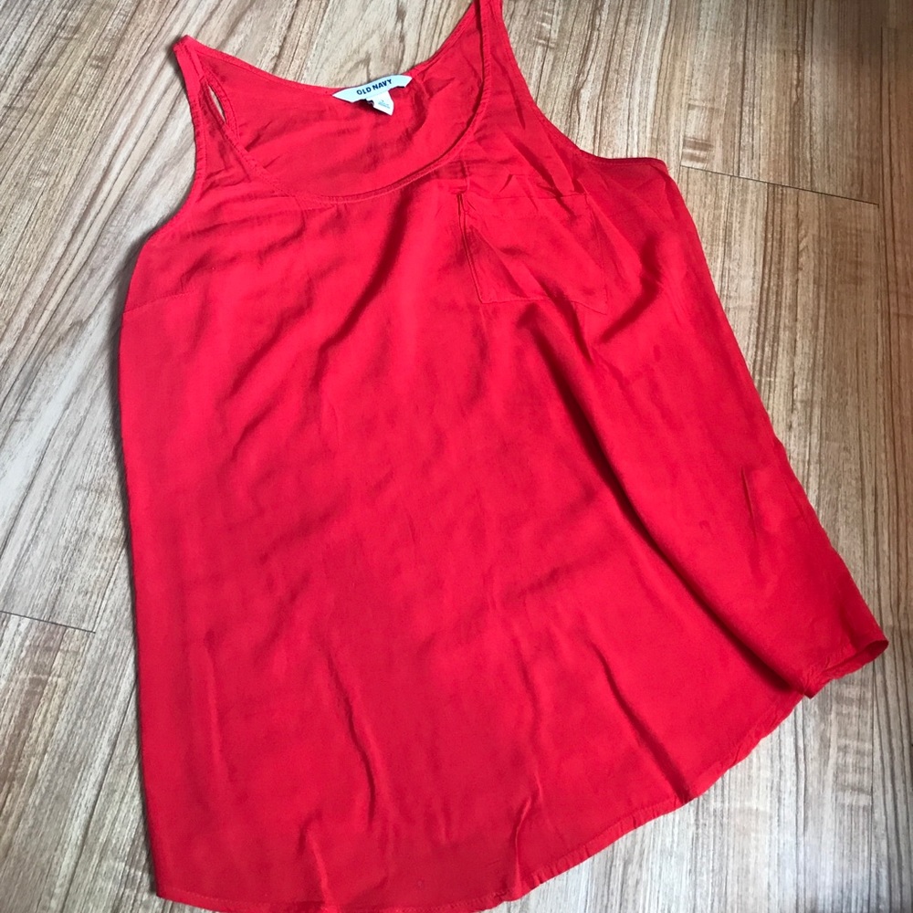 Orange old navy tank size small