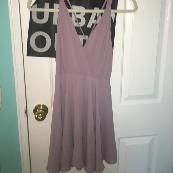 Urban Outfiters Purple ish Flowy Cute Dress - Picture 3 of 6