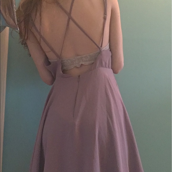 Urban Outfiters Purple ish Flowy Cute Dress - Picture 6 of 6
