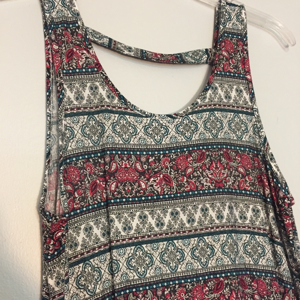 Pink and Blue Tank Top