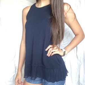navy tank top