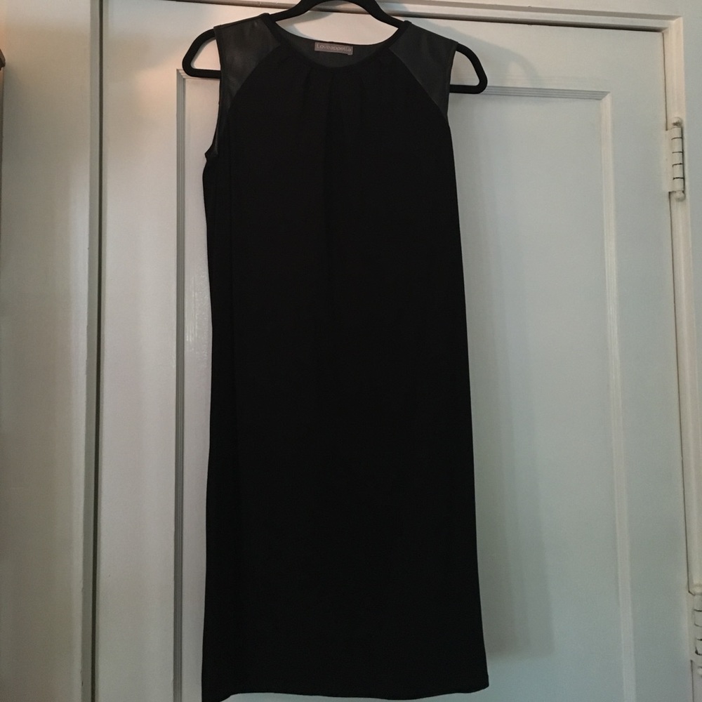 NWOT maternity dress, faux leather - loveappela