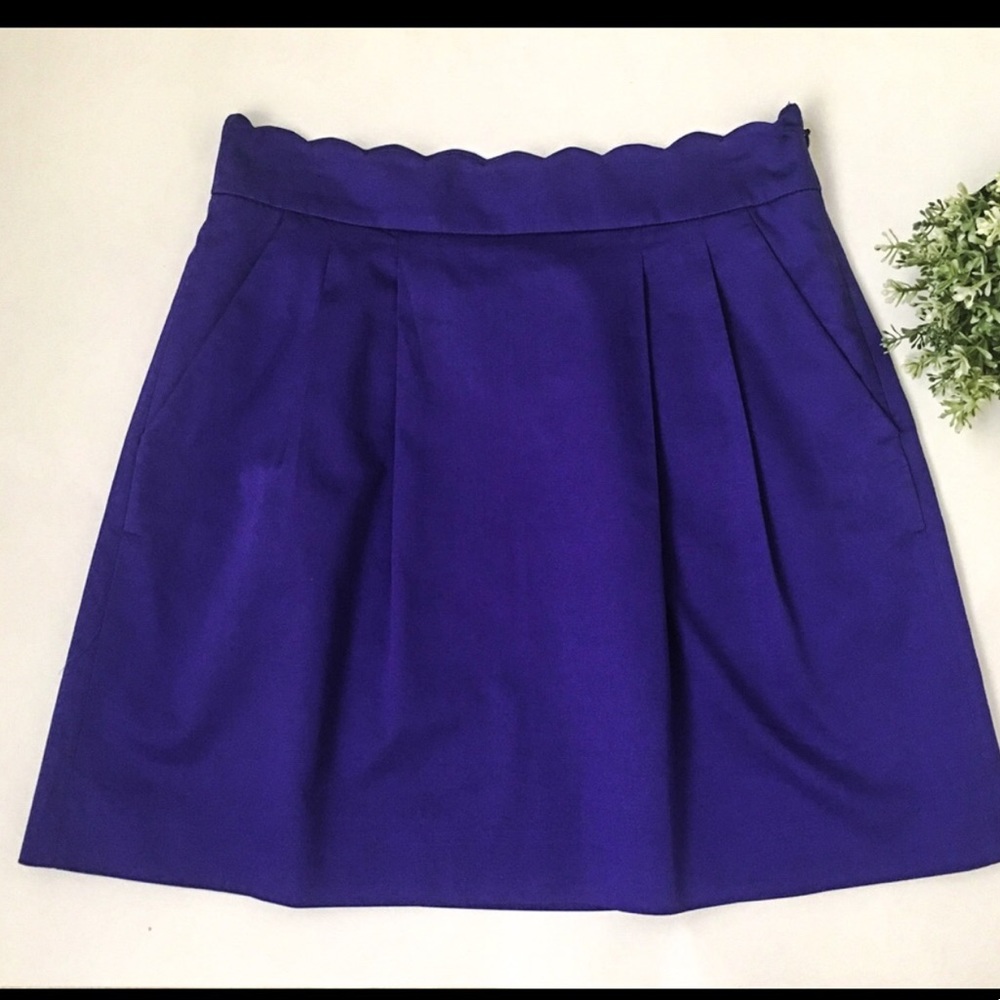 JCREW Scalloped Casual Summer Skirt