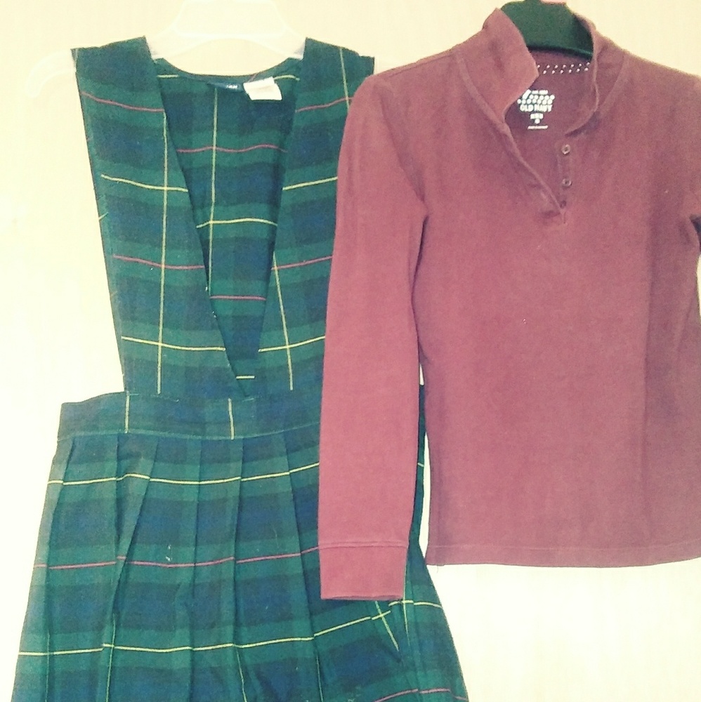 French toast Green Plaid uniform