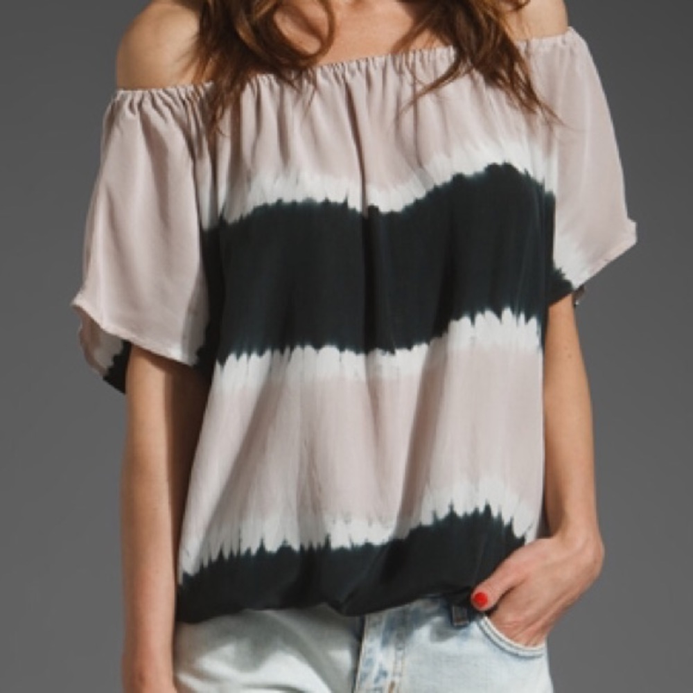 Joie Caro Top in Sphinx/Caviar