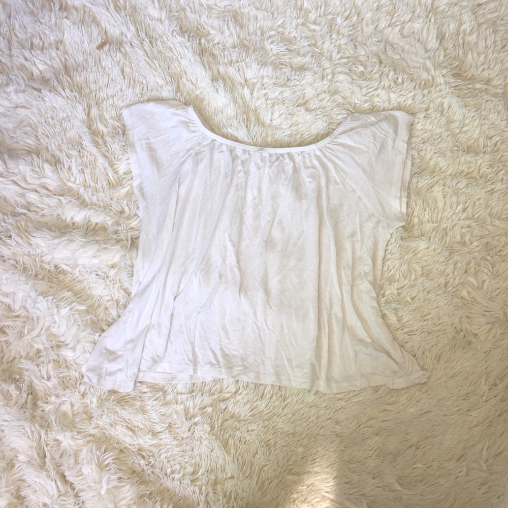 White Flowy, Off Shoulder Top