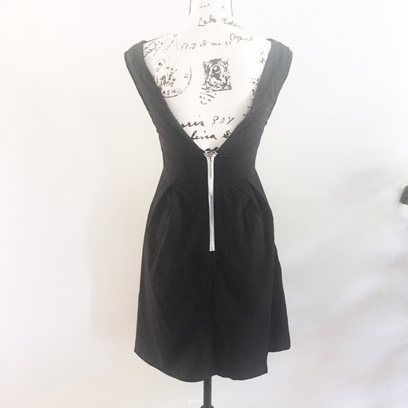 Last 1! Floral Appliqué Evening Mini A-Line Dress - Picture 7 of 8